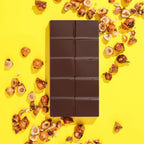 Barra de chocolate avellana con caramelo salado