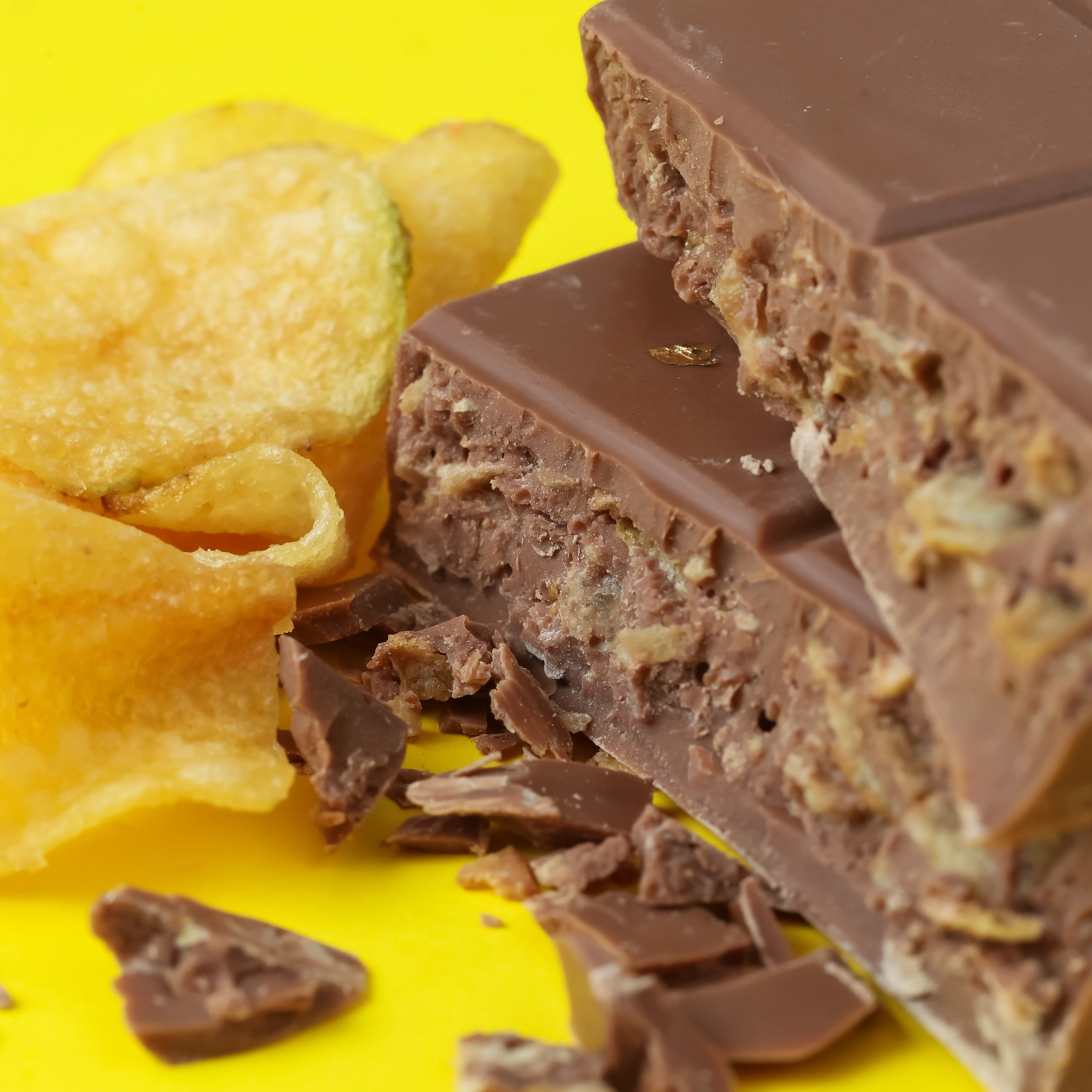 Barra de chocolate papa frita