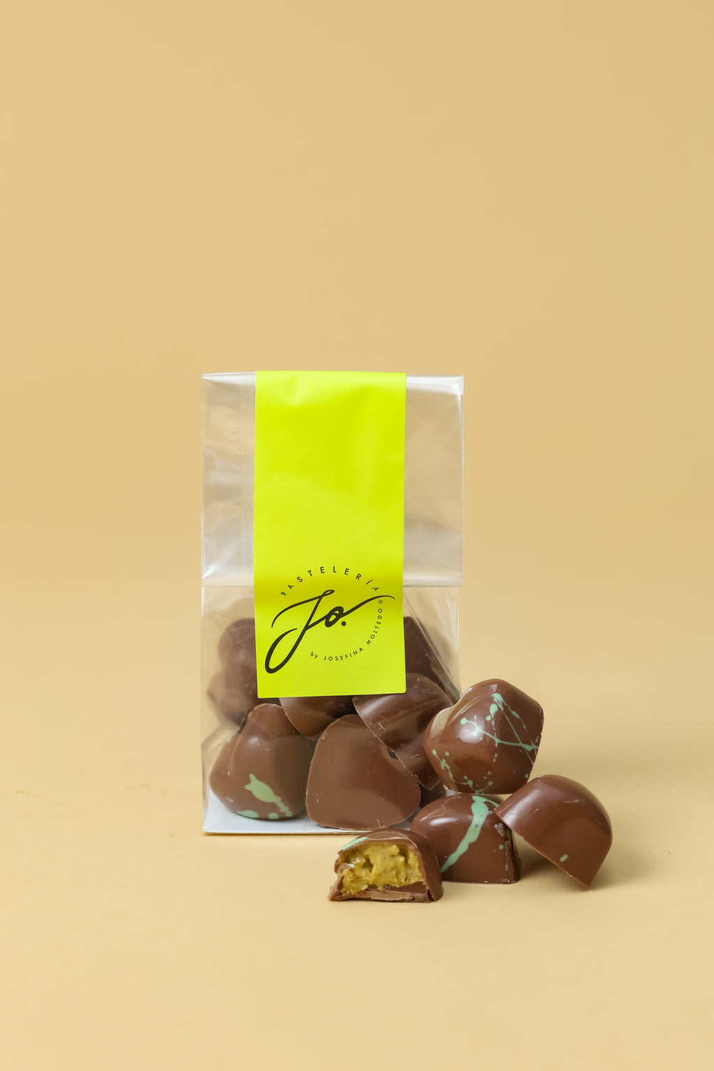 Mini corazones chocolate dubai 15 unidades