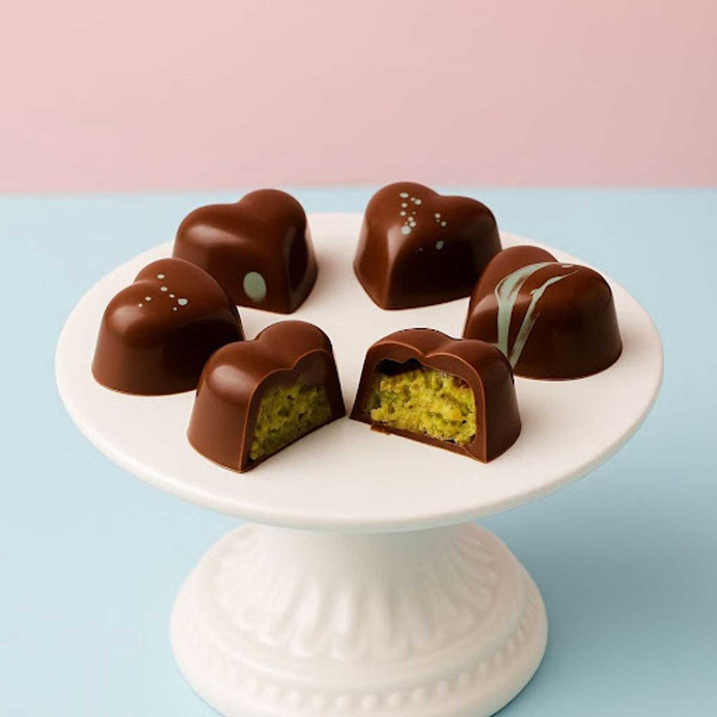 Mini corazones chocolate dubai 15 unidades