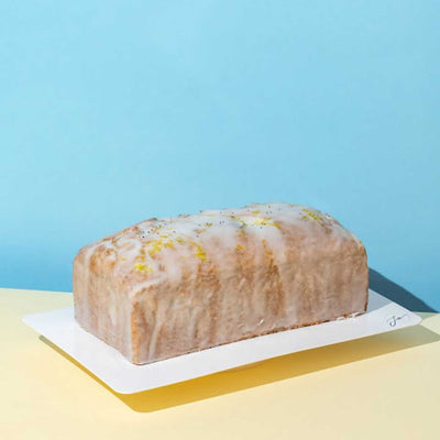 Queque vegano de limón-amapola